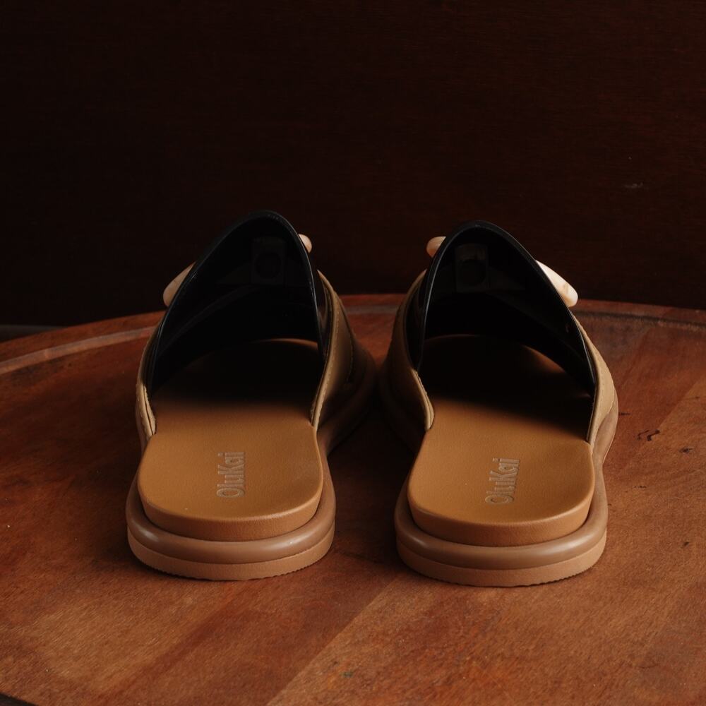 OluKai Sandals WMS SZ 6 Brown La'i Slide Slip On Shoes Coastal Comfort Vacation - Picture 6 of 12